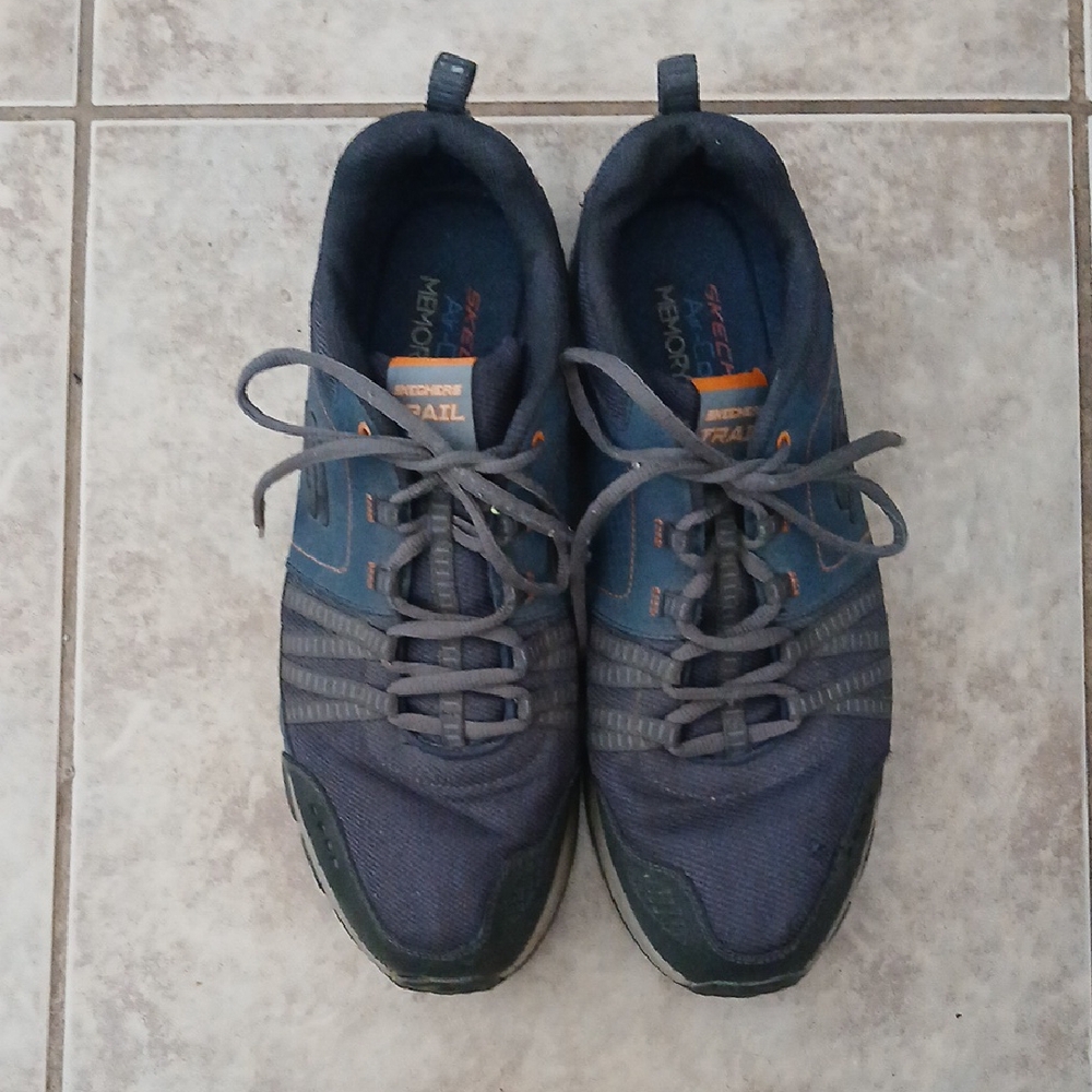 Men's Blue and Gray Athletic Shoes